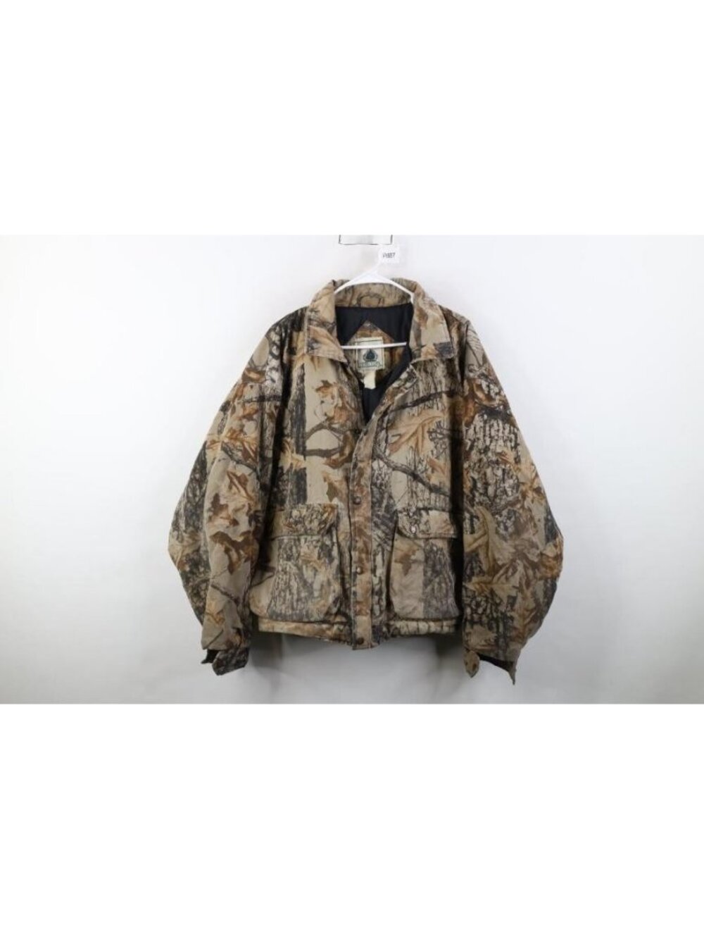 Vintage 90s Streetwear Mens XL Faded Sniper Camouflage Puffer Bomber Jacket